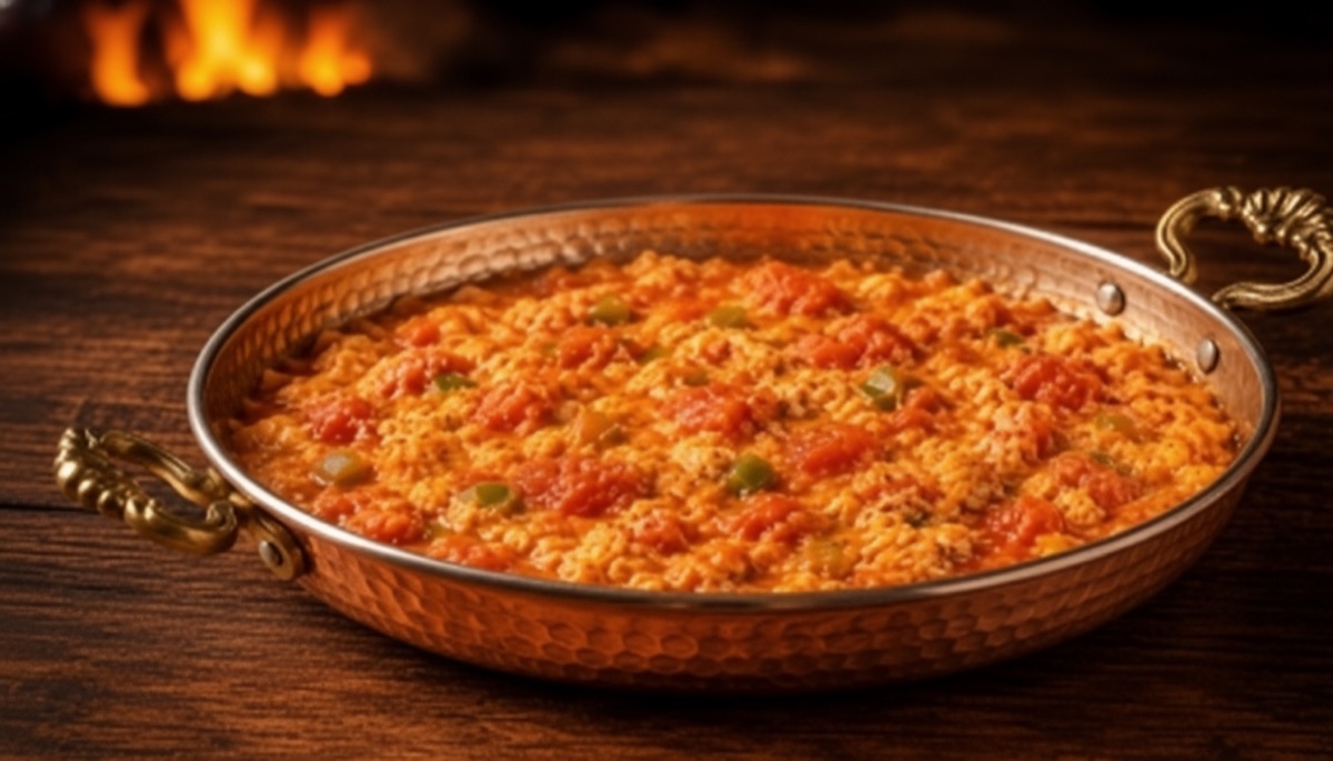 Bakır sahanda menemen